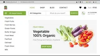 How to Make A Grocery Store Website Using HTML And CSS