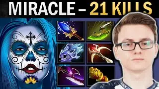 Muerta Dota Gameplay Miracle with 21 Kills and MKB