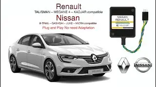 GOLDCAR How To Connect Renault MEGANE 4  Steering Lock Emulator Plug and Start