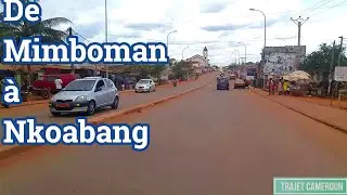 (Yaoundé) Route de Mimboman (château) à Nkoabang en 2021 - Trajet Cameroun