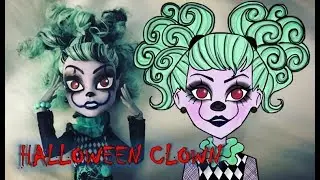 |DOLL REPAINT| HALLOWEEN CLOWN TWYLA