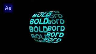 3D Cylinder Text Animation - Typography Animation - After Effects (Tutorial)