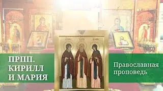 Проповедь Воскресная. Кирилл и Мария Радонежские
