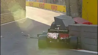 Baku City Circuit TURN 8 Crash Complilation