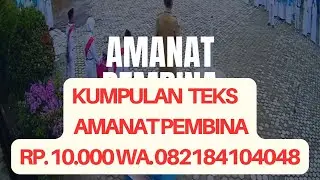 Amanat Pembina Upacara yang menarik
