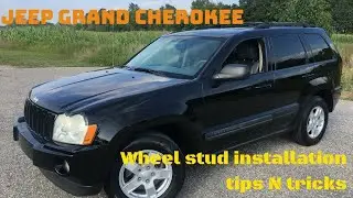 Jeep grand Cherokee broken wheel stud simple way of installation