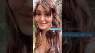Hande Ercel playing with Dog (Hayat Murat official)