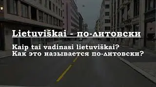 Урок 00281. Kaip tai vadinasi lietuviškai? Как это называется по-литовски?