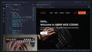 ASMR Programming - How to Create Simple Website in HTML and CSS - No Talking