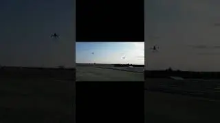 Autonomous takeoff of two drones