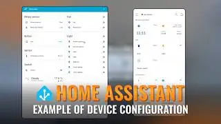 Example of device configuration in Home Assistant using MQTT Discovery