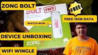 Unboxing Zong 4G bolt device, review and free 15 GB data with sim