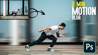 How to Add Motion Blur to Backgrounds in Photoshop | Speed Effect Create |