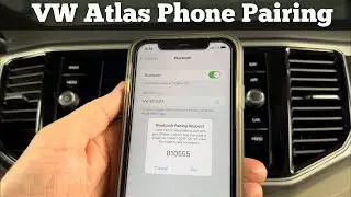 2018 - 2021 Volkswagen Atlas Bluetooth Phone Pairing - How To Pair iPhone VW Connect Or Sync Samsung
