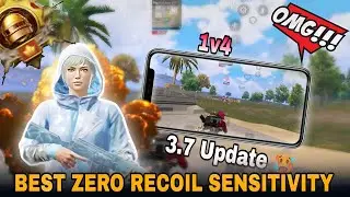 BEST ZERO RECOIL SENSITIVITY SETTING | 3.7 UPDATE BGMI ZERO RECOIL SENSITIVITY CODE ALL DIVICE 💯
