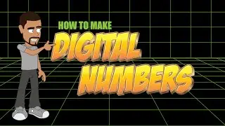 How to create and animate digital number in Anime Studio - MOHO Pro