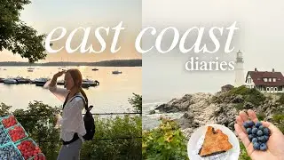 a dreamy east coast summer 🫧 | berry picking, coastal town, ice cream, hiking
