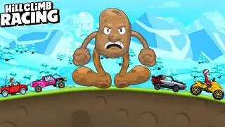 Hill Climb Racing - POTATO MAN vs ALL VEHICLES  - Gameplay Walkthrough