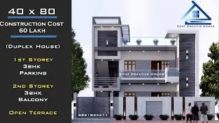 4000 Sq Ft Modern Duplex House by Cent Creative Homes
