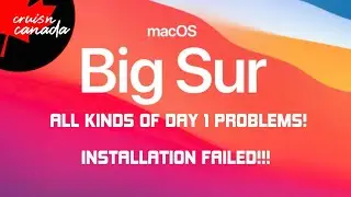 macOS Big Sur Errors! Installation Failed: 