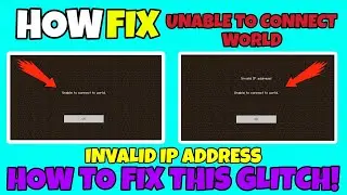 HOW TO FIX UNABLE TO CONNECT THE WORLD || MINECRAFT ATERNOS SERVER PROBLEM