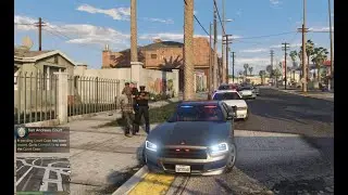 LSPDFR | Homeless Man Sleeping On Home Owner Property | Felony Stop | Vehicle Chase