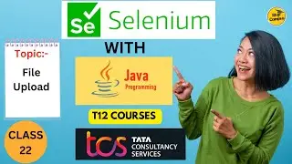 How to upload a file in Selenium WebDriver || T12 Course || Wings1 TCS  T12 course