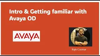 Chapter 1: Intro, Chapter 2: Getting familiar with the OD | Avaya OD Training | Read The Manual