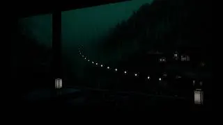 Deep Forest Rain Sounds by a Quiet Cabin 🌧 (No Ads) | Dark Bedroom Ambience for Restful Sleep