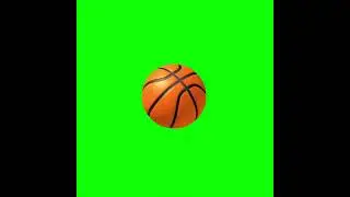 GREEN SCREEN BASKETBALL BOUNCING