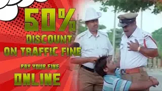 Pay your Traffic fine online 50% discount... #inkannada #traffic #bikerider #trafficrules