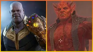 When Bethesda wants Mehrunes Dagon be Thanos. Elder Scrolls Avengers Easter egg.
