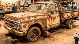 1971 GMC K1500 FULL Restoration | Abandoned 4x4 Truck Rebuilt to Factory Fresh (ASMR) 