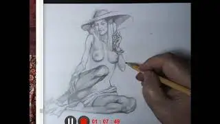 Как рисовать женскую фигуру.Pencil. Drawing. Technigue. Female Figure.