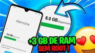 FUNCIONOU😭!COMO AUMENTAR A MEMÓRIA RAM DO CELULAR SEM ROOT ! EM ATÉ + 3GB DE RAM🔥!!