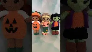let’s add the final touches on my fall crochet dolls 🧡🍂 #crochet #fall