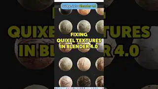Quixel Textures Import WRONG in Blender 4.0. Here’s How to FIX them. 