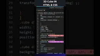 3D Cube | HTML and CSS 