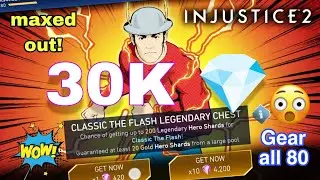 Legendary Classic Flash chest opening | Gear chest opening | 30k Gems | injustice 2 mobile | DC