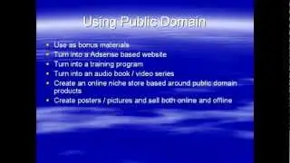 How To Use The Public Domain (Public Domain Information Tutorial)