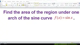 Find the Area of the Region Described