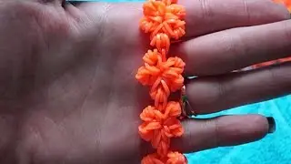 Браслет из резинок Цветы