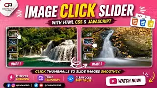 Image Clickable with Slide using HTML and CSS ||