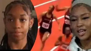 Track star ends her career by striking her opponent.