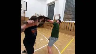 European swordfight combat #18 #shorts #shield #sword #action