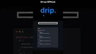 drip effect #html #cssproperties #css