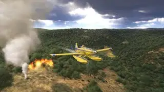 Microsoft Flight Simulator 2024 - Madagascar Waterdrop On Fire - Aerial Firefighting - SHORT