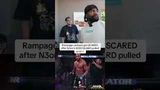 Rampage Jackson got SCARED after N3on’s BODYGUARD pulled up😭👀 