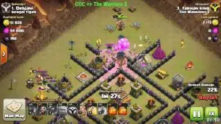 best th8 war base in enemy clan (coc)