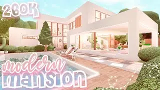 🌷┊Modern Mansion || House Build || Bloxburg
